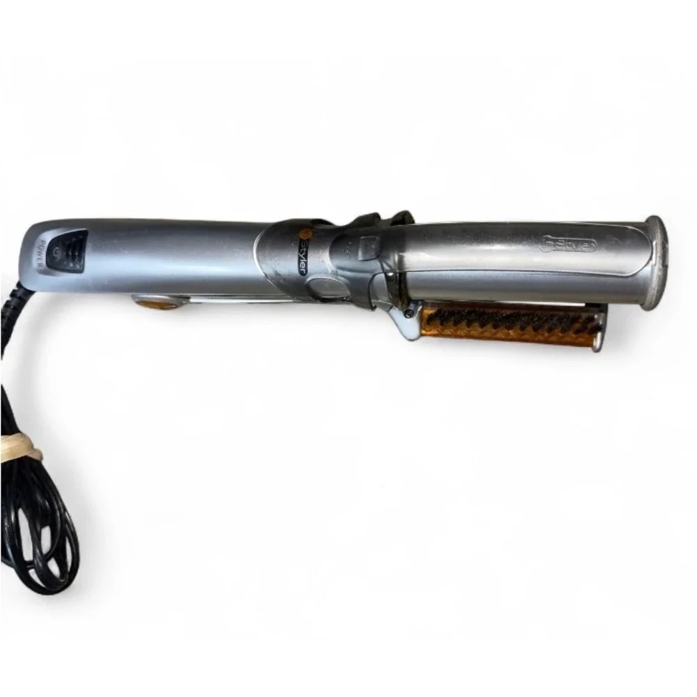 InStyler Rotating Iron Hair Styler Silver Ceramic Straightener Curler Volumizer